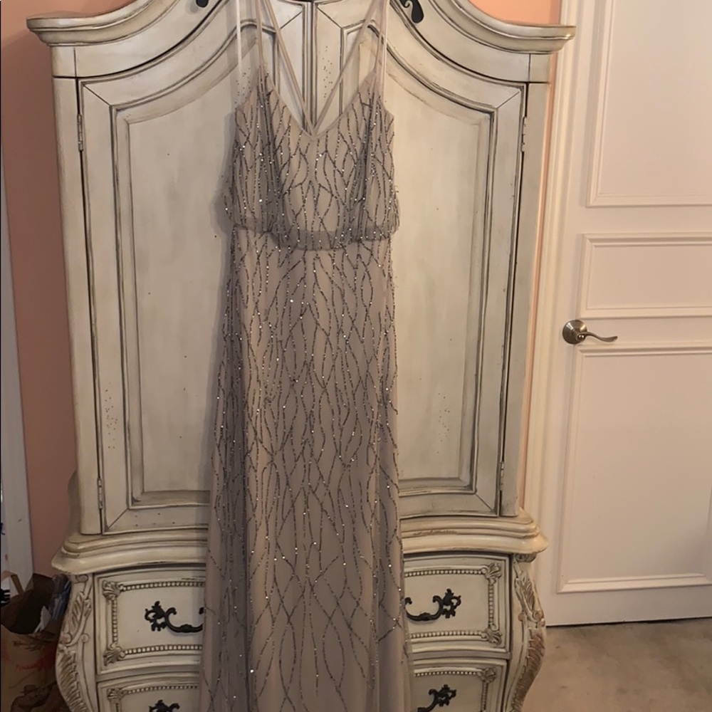 Adrianna Papell beaded gown